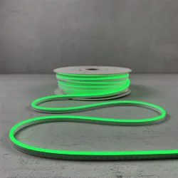 Односторонний Гибкий Неон 8х16мм Зеленый 12В, IP65