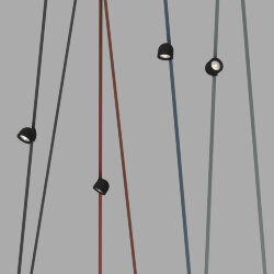 Поворотный светильник для трека-ремня Belty, серия Spot, со светодиодом, D100*H107мм, 48V DC, 12W, RA90, 38°, 4000K, IP20, черный, алюминий, Denkirs DK5540-BK