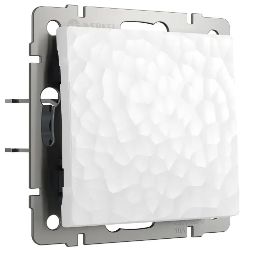 Выключатель одноклавишный (Hammer белый) W1210001 - фото