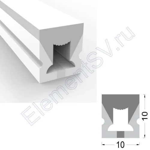 Cиликоновая оболочка T1010 3X S5 (10*10mm, pcb 6mm) - фото.