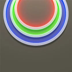 Гибкий неон 12x12 24В 14,4Вт/м RGB IP67 5м (Белый)