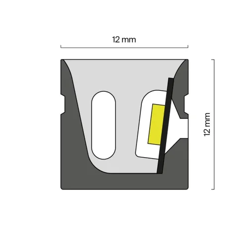 Гибкий неон 12x12 24В 14,4Вт/м RGB IP67 5м (Белый) - фото 8