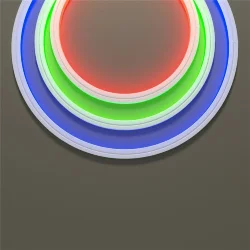 Гибкий неон 12х12 24В 14,4Вт/м Цветной (RGB) IP67 5м (Белый) 432024