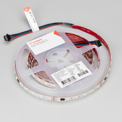 Светодиодная лента SPI-ВА120-12mm 24V RGBW-Day-РХ6-ВРТ (16 W/m, IP20, 5060/2835, 5m) (Arlight, бегущий огонь) 040621