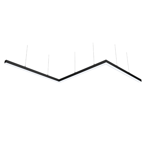 Светильник WOLTA PRO КОНТУР ЗИГЗАГ ДСО03-108-702-6К-Ч Матовый - фото 1.