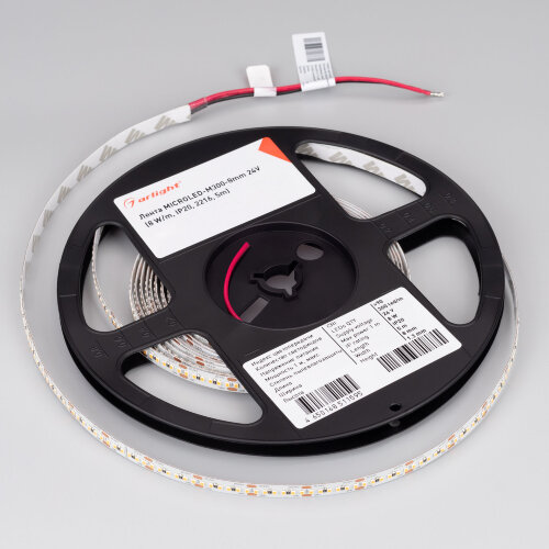 Светодиодная лента MICROLED-M300-8mm 24V Warm3000 (8 W/m, IP20, 2216, 5m) (Arlight, Открытый) - фото 3