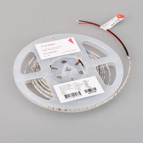 Светодиодная лента RT-А80-5mm 24V Warm3500 (5 W/m, IP20, 2835, 5m) (Arlight, Открытый) 037798 - фото 3