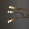 ULD-B20007-400-TTK WW-WH IP44 Бахрома светодиодная с эффектом мерцания, 20м, Соединяемая, 400 светодиодов, Теплый белый и белый свет, Провод прозрачный - фото 6