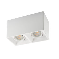 Светильник накладной IP 20, 10 Вт, GU5.3, LED, белый, пластик, Denkirs DK3035-WH