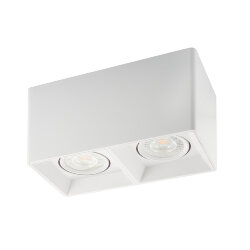 Светильник накладной IP 20, 10 Вт, GU5.3, LED, белый, пластик, Denkirs DK3035-WH