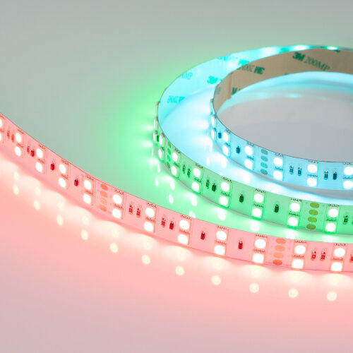 Светодиодная лента RT 2-5000 36V RGB 2X2 (5060, 600 LED, LUX) (Arlight, 26 Вт/м, IP20) 015080 - фото