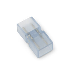 UTC-K-12-A67-NNN CLEAR 025 POLYBAG Соединитель контактный прямой для светодиодных лент 220В, 10x7мм, 2 контакта, Цвет прозрачный, 25 штук в пакете, TM Uniel