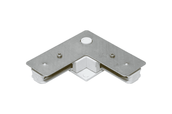 'L коннектор для однофазных встраиваемых трековыx систем, Белый,KXZ-RC-WH-L. Фото 2