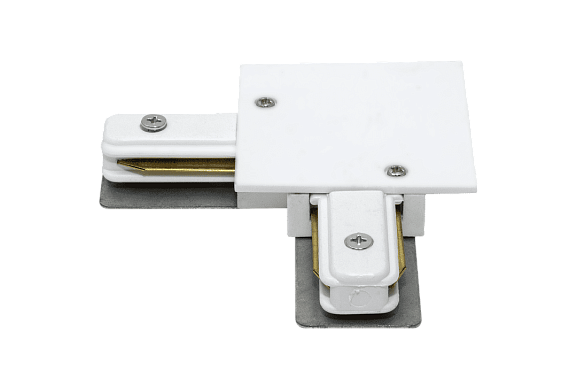 'L коннектор для однофазных встраиваемых трековыx систем, Белый,KXZ-RC-WH-L. Фото 3