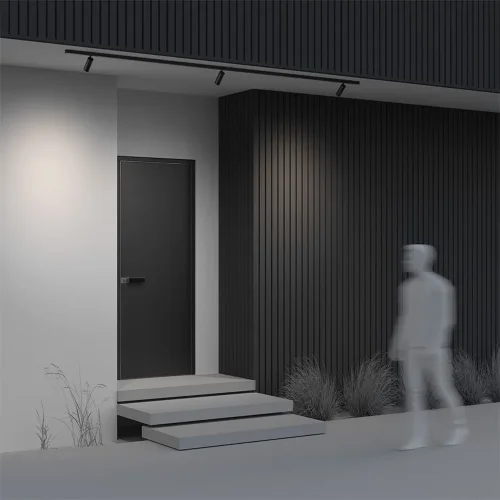 Уличный трековый светильник Focus Led Exility IP 4000К 15Вт 36° черный (Черный) - фото 6