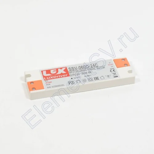 Блок питания SSV-060D-24C (24V, 60W, 2,5А) - фото.