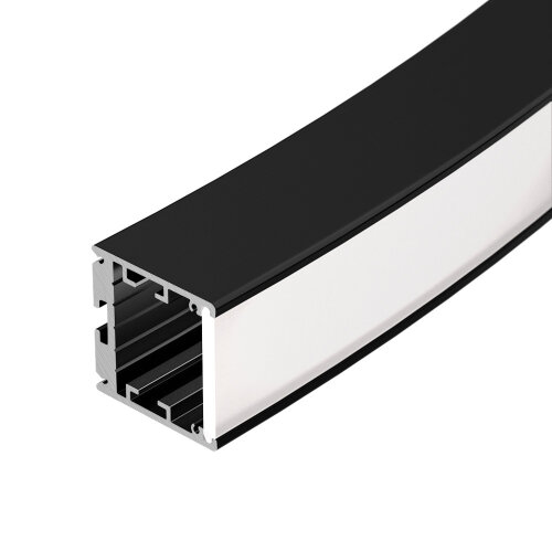 Профиль SL-ARC-3535-D320-W90 BLACK (260мм, дуга 1 из 4) (Arlight, Алюминий) - фото 1