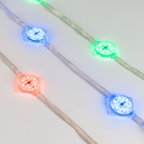 Модуль управляемый VISOR-SPI-5060-6-24V RGB 120deg (D40x12mm, 1.5W, IP68) (Arlight, Пластик, 3 года) - фото 1