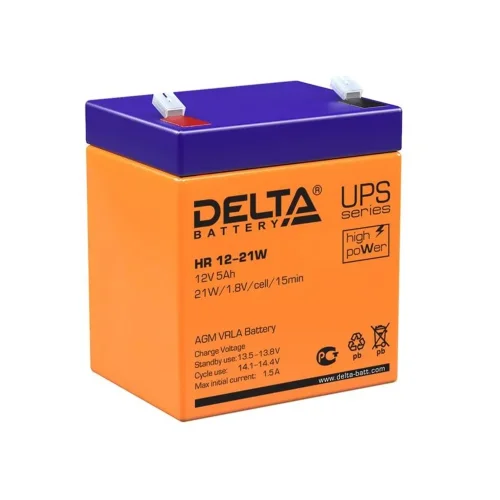 Аккумулятор UPS 12В 5А.ч HR 12-21 W Delta 4614010630002 - фото