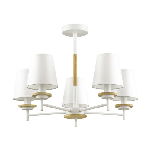 Люстра потолочная «LUMION» 4497/5C, дизайн: Кантри, серия: BETSY (крепление на планке). Фото 1.