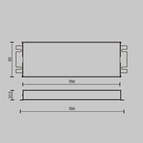 Источник напряжения Triac 24В 60Вт IP 67 (Серебро) - фото 3