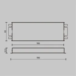 Источник напряжения Triac 24В 60Вт IP 67 (Серебро)