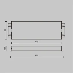 Источник напряжения Triac 24В 60Вт IP 67 (Серебро)
