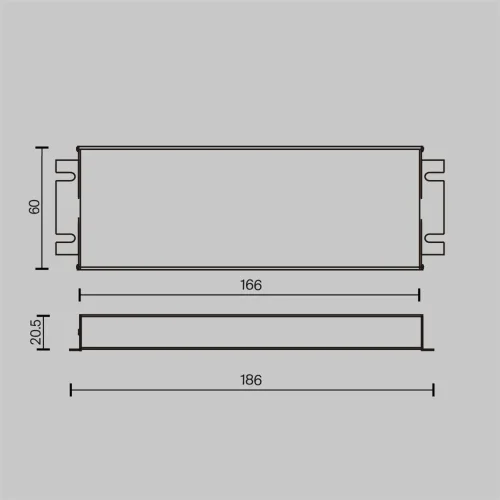 Источник напряжения Triac 24В 60Вт IP 67 (Серебро) - фото 3