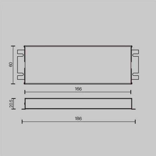 Источник напряжения TRIAC 24В 60Вт IP 67 (Серебро) 734001 - фото 3