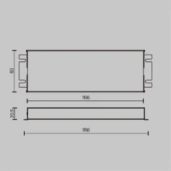 Источник напряжения TRIAC 24В 60Вт IP 67 (Серебро) 734001