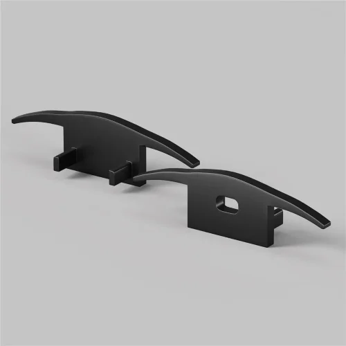 Комплект заглушек (для профиля ALM-3710-B-2M) 2 шт. 642086 (Черный) - фото 5