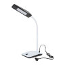 TLD-545 Black-White-LED-350Lm-3500K Светильник настольный, 4W, Механический выключатель, Черный с белым - фото 1
