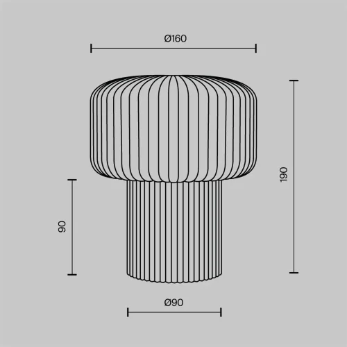 Настольный светильник Omaggio G9x1 (Серый) - фото 7