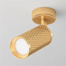 Потолочный светильник Фокус Дизайн / Focus Design 1*GU10 10 Вт (Матовое Золото) C034CL-01G