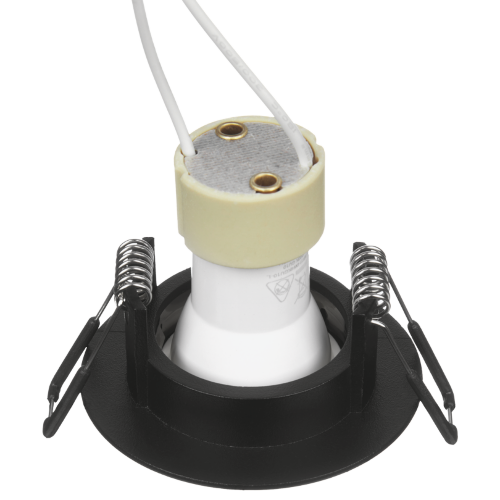 Светильник WOLTA WDL-MR11/02BL-R под лампу MR11 с цоколем GU10 Черный ACENTO - фото 5.