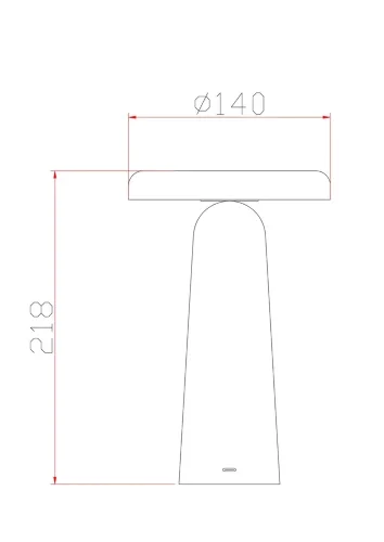 Аккумуляторный светильник Гриб / Mushroom (Черный) FR6109TL-L4B - фото 3