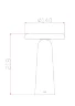 Аккумуляторный светильник Гриб / Mushroom (Черный) FR6109TL-L4B - фото 3