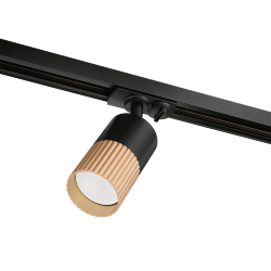 Трековый светильник WOLTA WTL-GU10/18BG-1 под лампу GU10 Черный / золотой DUO