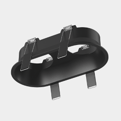 Корпус светильника потолочный встраиваемый  наклонный, Черный, IP20, COMBO-50-BL 005082