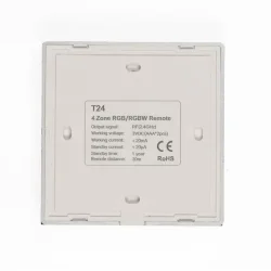 Сенсорная панель T24 Black IC79 (RGBW/RGB, 4 zone, RF 2.4GHz, 3VDC(AAAx2))