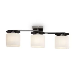 Светильники серии выполнены в современном стиле, арматура сделана из металла, а плафоны – из матового стекла. Благодаря своей небольшой высоте светильники Bice подходят для невысоких помещений. (Хром)