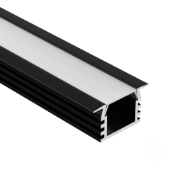 Профиль U-16/12-IN RAL9005 (с экраном) — 2000мм