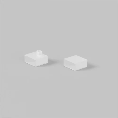 Заглушки для гибкого неона 10x4 мм 2 шт. (выход боковой) (Белый) - фото 2