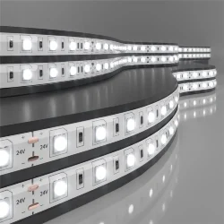 Светодиодная лента 24 В 14,4 Вт/м 60 Led/м 5050 IP65, дневной белый 4200K, 5 м Лента светодиодная 24V 14,4W 60Led 5050 IP65 дневной белый, 5м (052969)