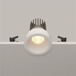 Встраиваемый светильник Омут / Dip 10 Вт 3000 К 50° (Белый) DL115-10W-3K-W