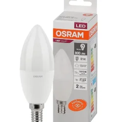 Лампа светодиодная LV 10SW/4000K (=75W) E14 | LED Value 2Y | Свеча | - OSRAM