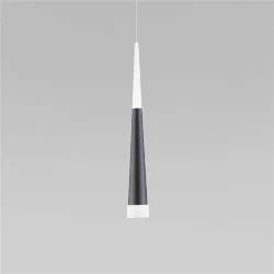 Подвесной светодиодный светильник DLR038 7+1W 4200K черный матовый (044560)