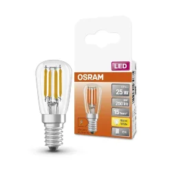 Лампа светодиодная филаментная для холодильника 2.8W/2700K E14 220V | LED Star 3Y FILAMENT | - OSRAM