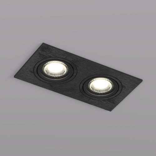 DK3022-BK Встраиваемый светильник, IP 20, 10 Вт, GU5.3, LED, черный, пластик. Фото 2