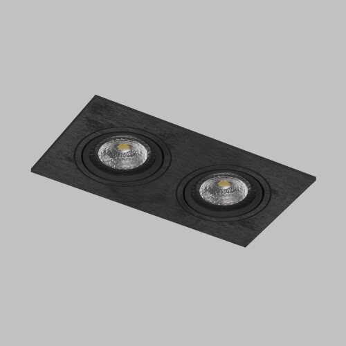 DK3022-BK Встраиваемый светильник, IP 20, 10 Вт, GU5.3, LED, черный, пластик. Фото 3